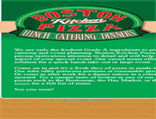 Tablet Screenshot of bostonkitchenpizza.com